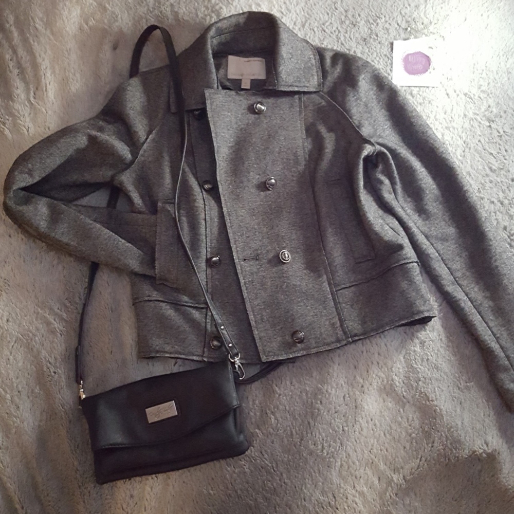 BANANA REPUBLIC felt military jacket